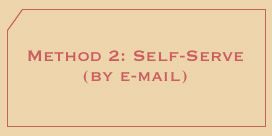 Method 2: Self-Serve (by-email)