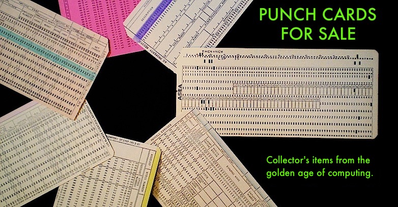 Vintage Computer Punch Cards for Sale — Online Store & Gift Shop